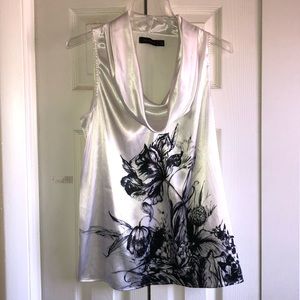 Stunning silky sleeveless blouse